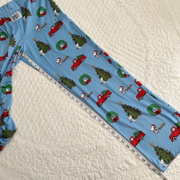Brief Insanity Snoopy Peanuts Christmas Tree Pajama Lounge Pants Holiday Small - Picture 6 of 10
